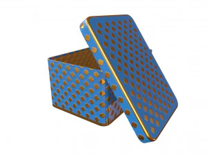 metal box model 3D Model