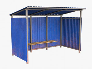 otob&uuml;s durağı 3D Model