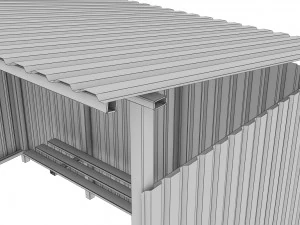 otob&uuml;s durağı 3D Model