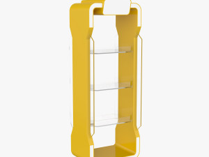 stand plastic glass 3d 3D Model