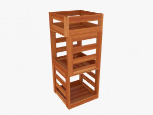 wood stand model 3D Model