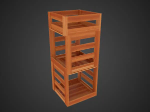 wood stand model 3D Model