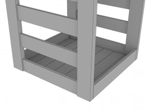 wood stand model 3D Model
