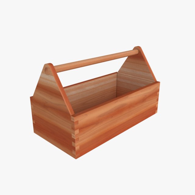 wooden toolbox 3D-Modell .c4d .max .obj .3ds .fbx .stl .blend 