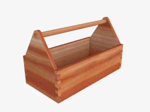 wooden toolbox 3Dモデル