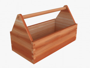 wooden toolbox 3D-Modell
