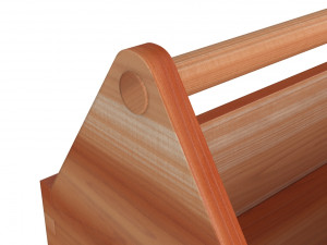 wooden toolbox 3D-Modell