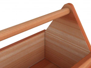 木制工具箱 3D 模型