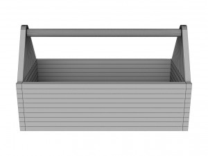 wooden toolbox 3D-Modell