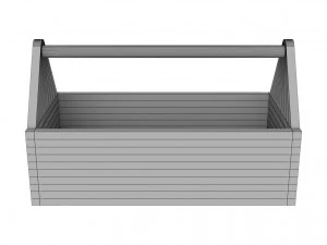木制工具箱 3D 模型