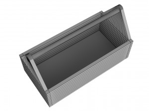 wooden toolbox 3D-Modell
