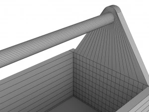 木制工具箱 3D 模型