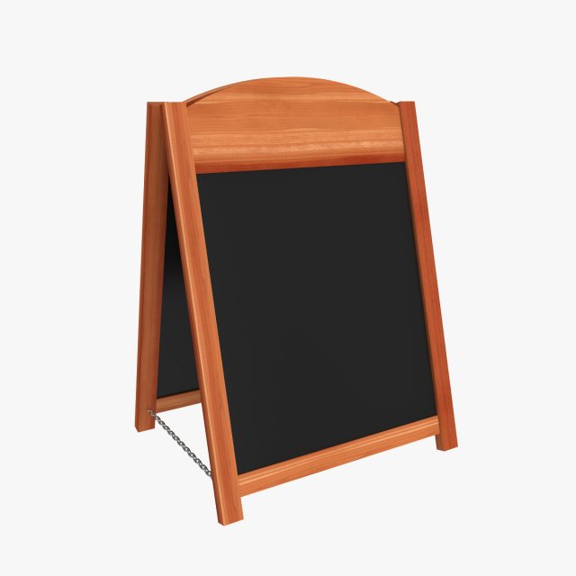 wooden sandwich board 3d Modèle 3D .c4d .max .obj .3ds .fbx .stl .blend 