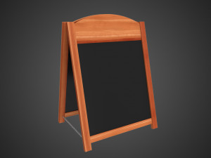 wooden sandwich board 3d Modèle 3D