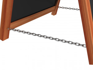 wooden sandwich board 3d Modèle 3D