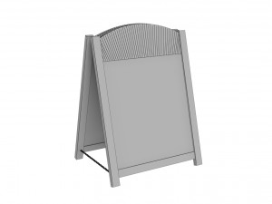 wooden sandwich board 3d Modèle 3D