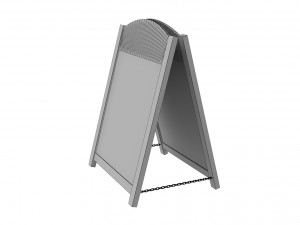 wooden sandwich board 3d Modèle 3D