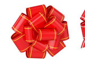 gift bow Model 3D