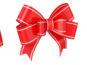 gift bow Model 3D