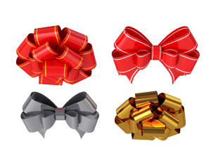 gift bow Model 3D