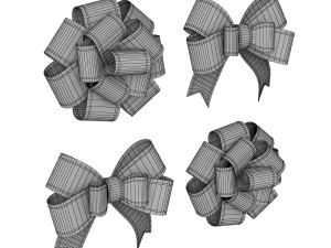 gift bow Model 3D