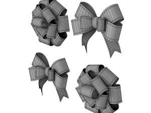 gift bow Model 3D