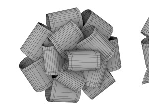 gift bow Model 3D