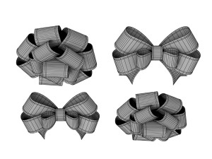 gift bow Model 3D