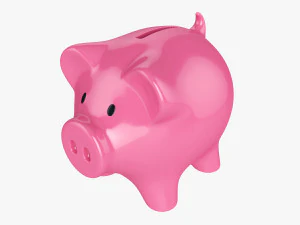 caja de dinero cerdo Modelo 3D