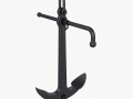 Admiralty anchor 3D-Modell