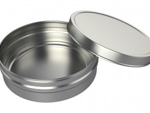 metal can 3D 模型