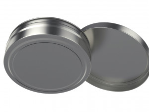 metal can 3D 模型