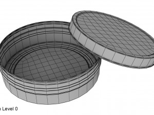 metal can 3D 模型