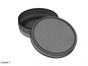 metal can 3D 模型