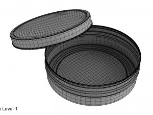 metal can 3D 模型