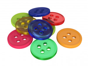 buttons Model 3D