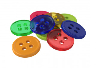 buttons Model 3D