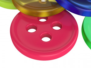 buttons Model 3D