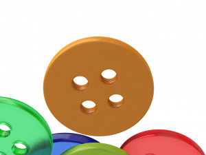 buttons Model 3D