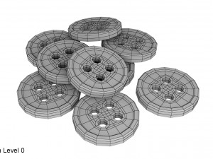 buttons Model 3D