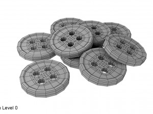 buttons Model 3D