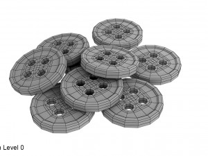 buttons Model 3D