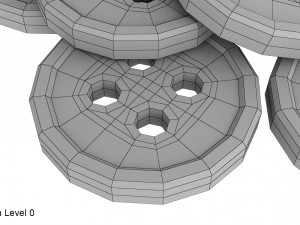 buttons Model 3D