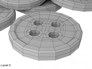buttons Model 3D