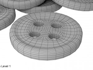 buttons Model 3D