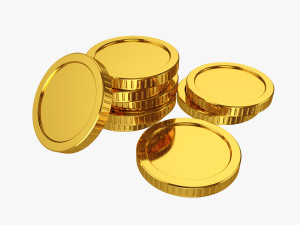 gold coin 3D Model
