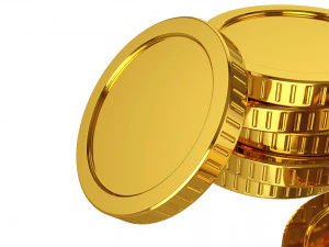 gold coin 3D Model