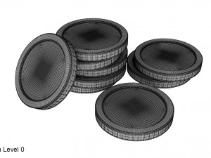gold coin 3D Model