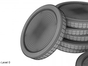 gold coin 3D Model