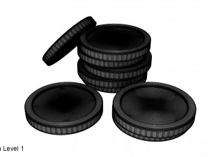 gold coin 3D Model